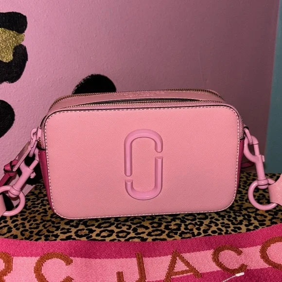 SNAPSHOT MARC JACOB CROSSBODY BAG PINK COLOR BLOCK - Picture 2 of 11